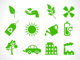 abstract multiple eco icons