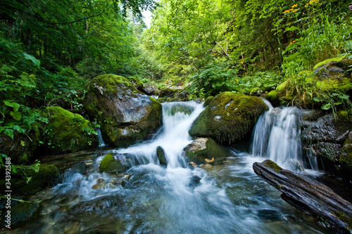Fototapeta Naklejka Na Ścianę i Meble -  cascades of mountain streams
