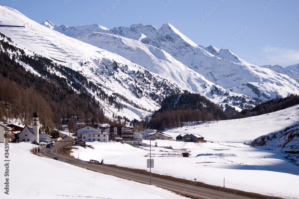 Small village and ski resort in Tirol
