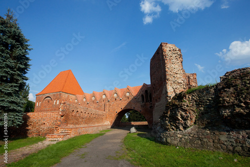 Teutonic castle-monument Unesco in Toruń,Poland