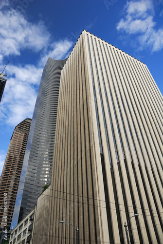 Seattle skyscrapers view.