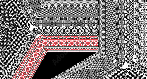 American culture pattern. Vector illustration