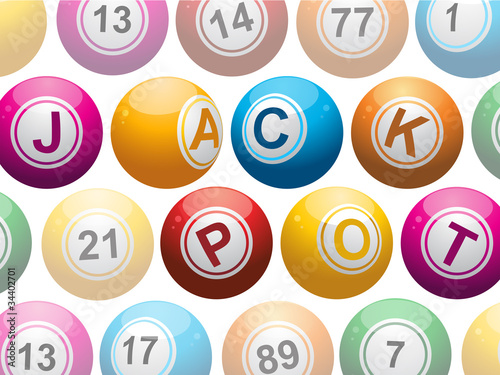jackpot on white