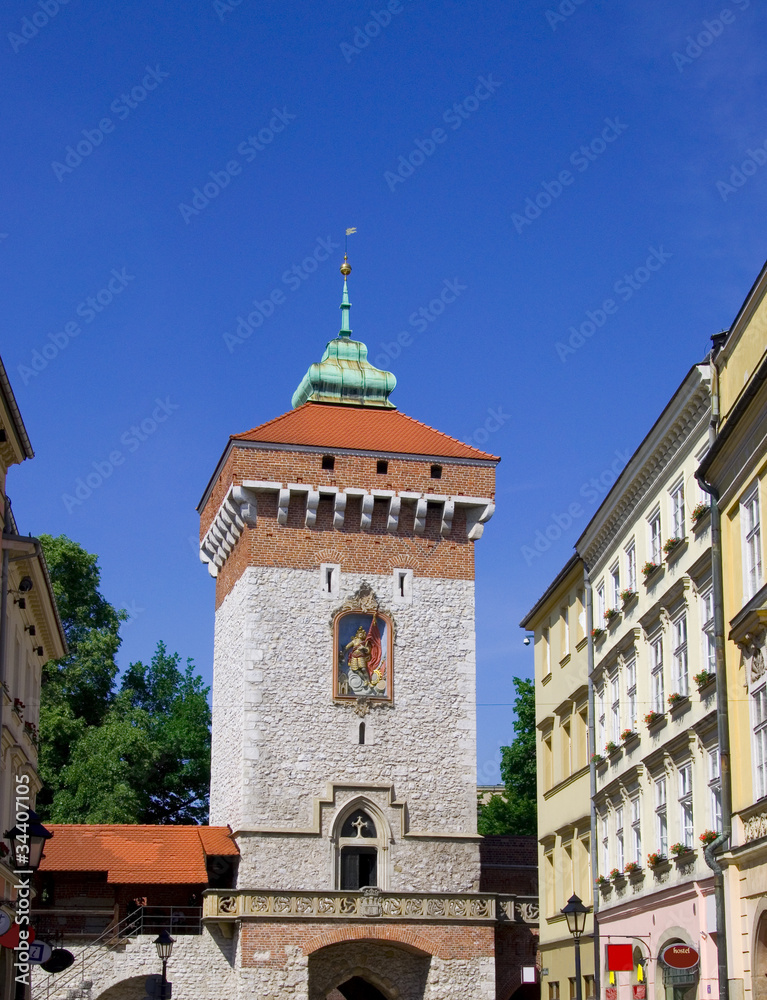 Fototapeta premium Florianstor, Krakau, Polen