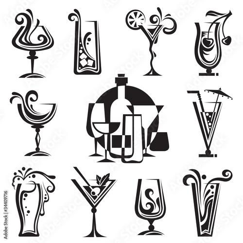 drinking glass collection
