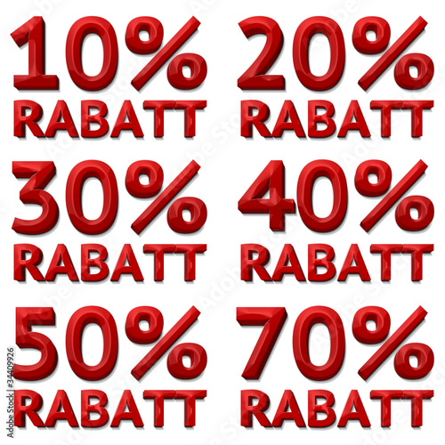 10 20 30 70 50 70 Rabatt