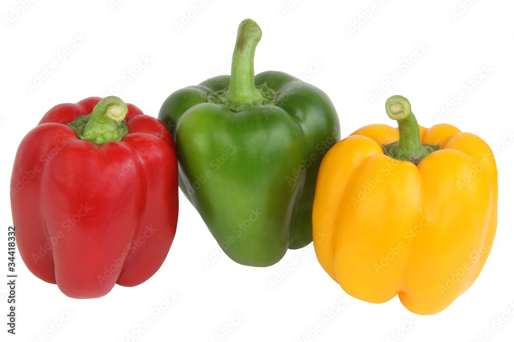 Color bulgarian peppers