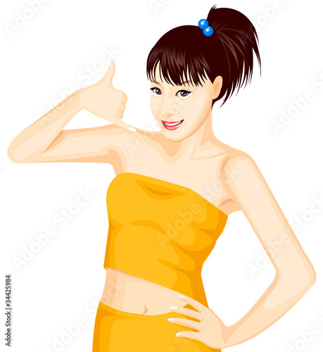 Close-up of woman smiling