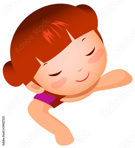 Close-up of girl smiling