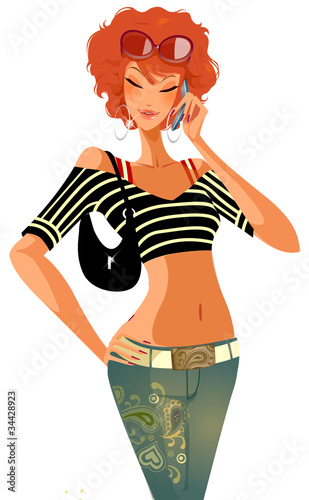close-up of woman holding mobile phone