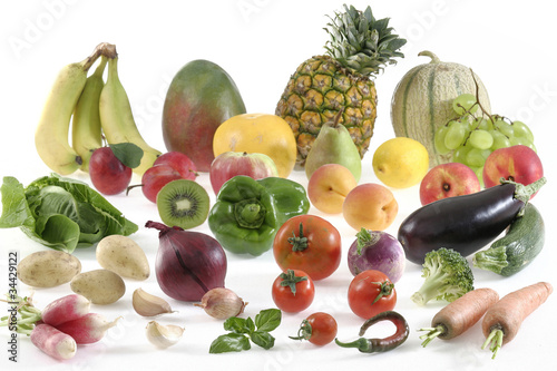 Fototapeta Naklejka Na Ścianę i Meble -  Composite de fruits et légumes