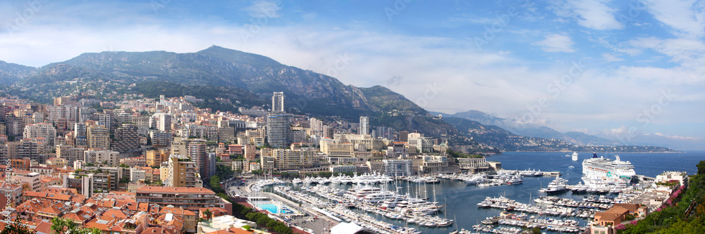 Azure coast of France, the state Monaco, capital Monte-Carlo