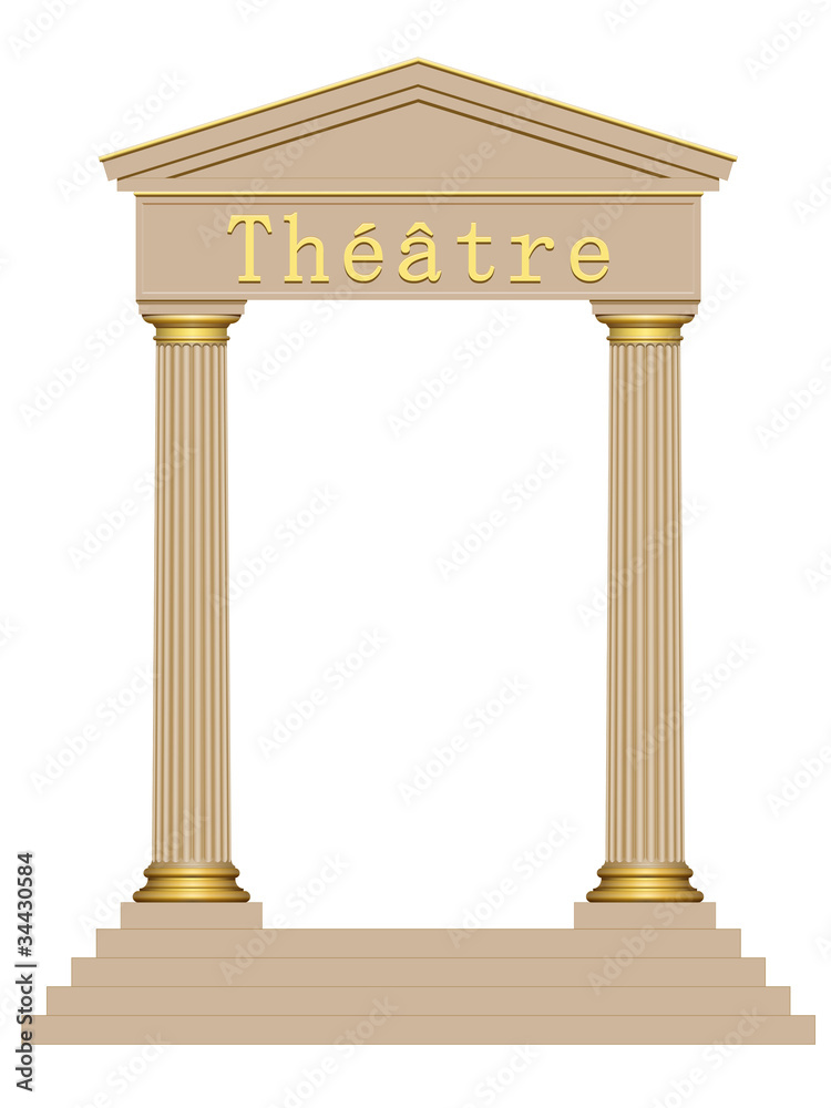 Obraz premium Entrée du théâtre