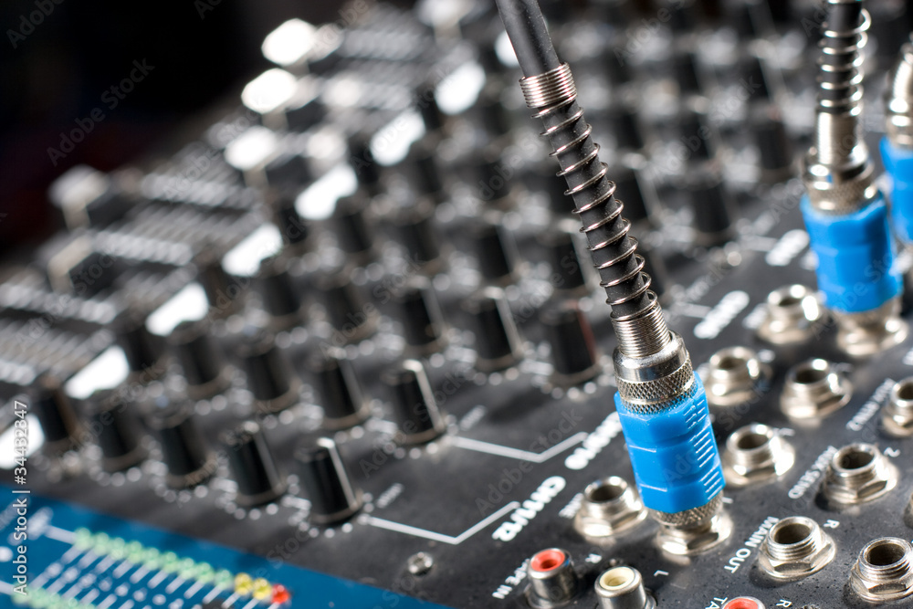 Naklejka premium Sound mixer