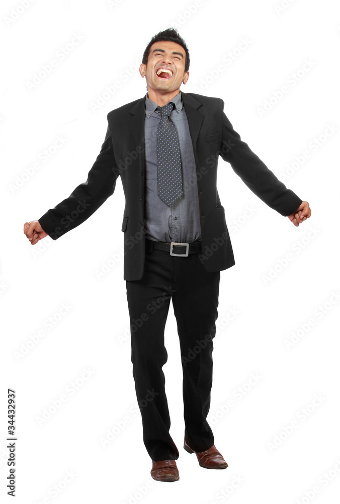 Free successful businessman isolated on white background Free successful businessman isolated on white background