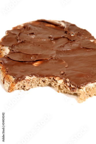 Fototapeta Naklejka Na Ścianę i Meble -  Brot mit Schokoladencreme Aufstrich