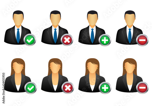 add remove user icons
