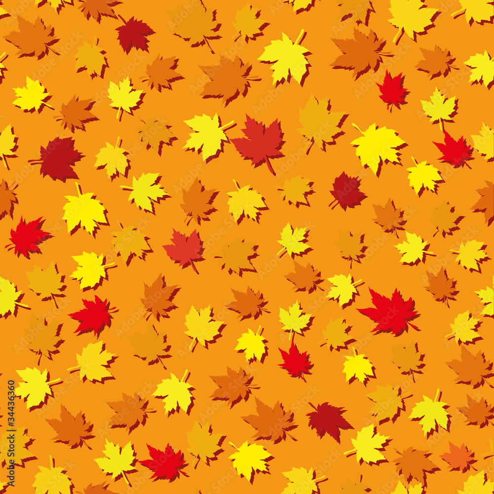 Autumn seamless background with maple leaves Autumn seamless background with maple leaves