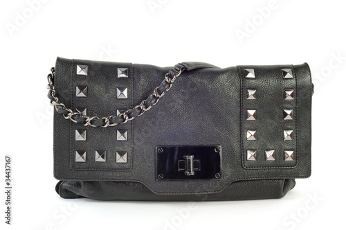 Woaman black purse photo