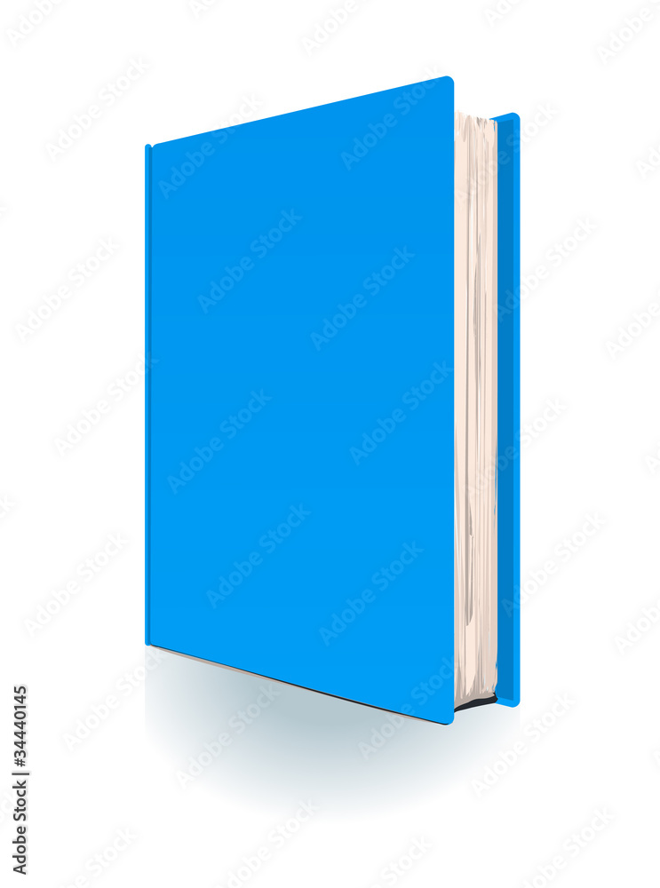 The blue book on white background The blue book on white background