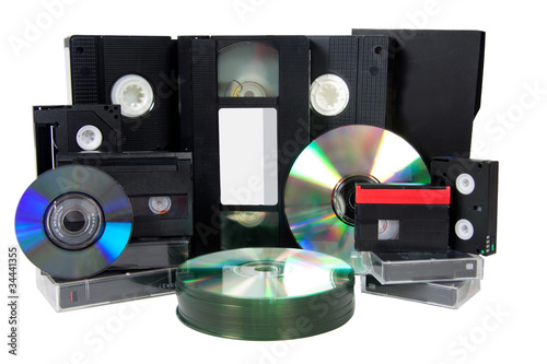 media storage video cassette tapes evolution cd vhs dv