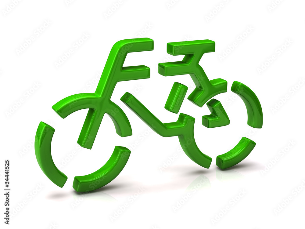 Green Bicycle icon Green Bicycle icon