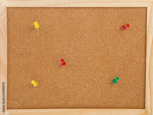 Empty cork memo board photo