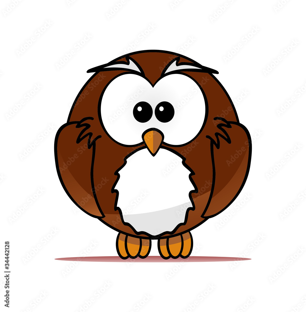 Image of vector illustration of owl