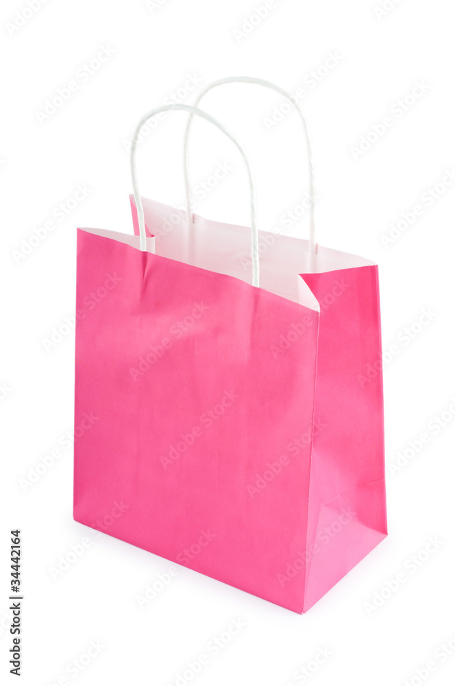 Colourful paper shopping bags isolated on white Colourful paper shopping bags isolated on white