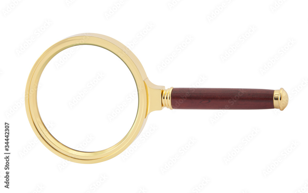 Magnifying glass isolated on white Magnifying glass isolated on white