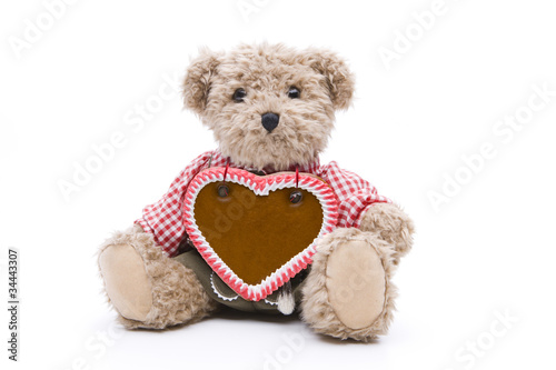 Teddy mit Lebkuchenherz