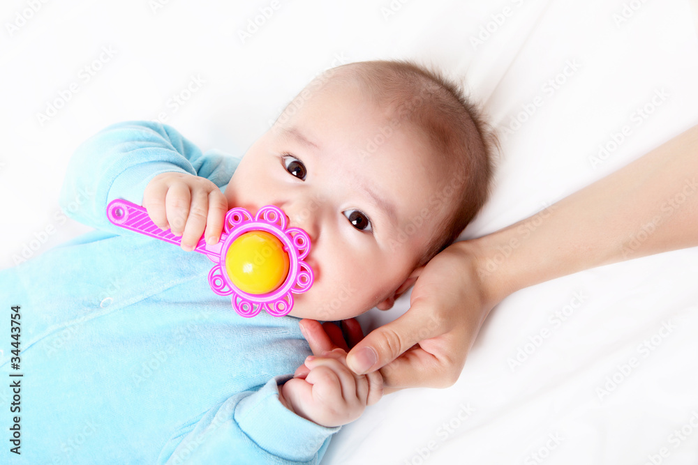 Portrait of an infant baby boy