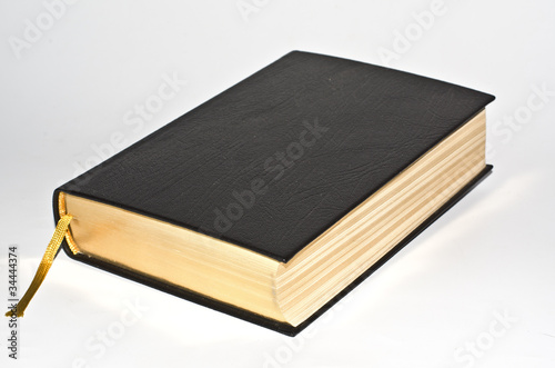 Buch mit schwarzem Einband photo