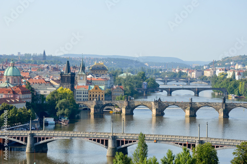 Panorama sur les Ponts de Prague