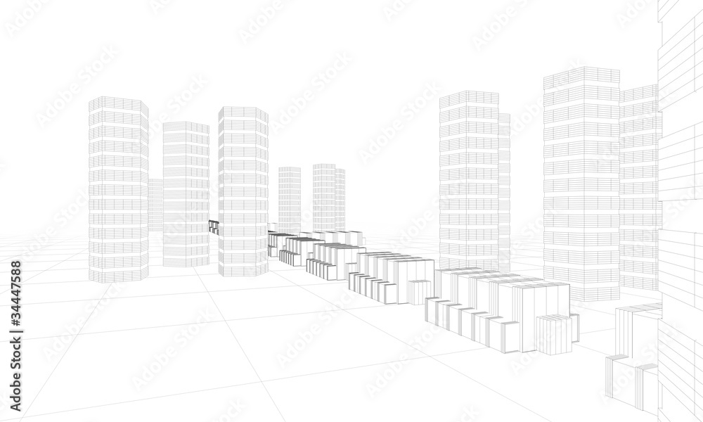 modern city buildings