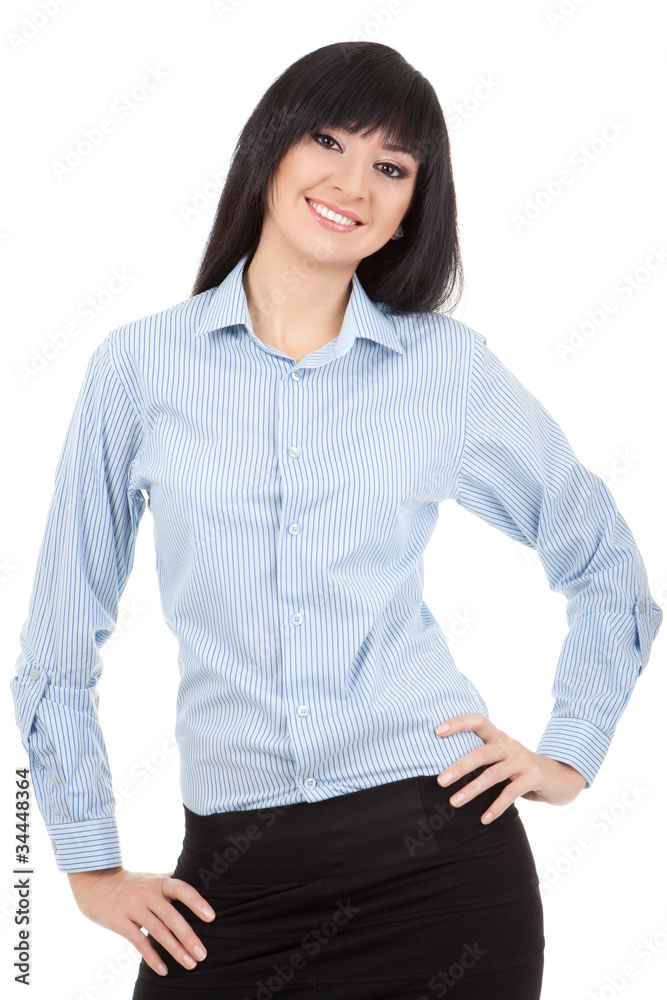 Young woman isolated on the white background Young woman isolated on the white background