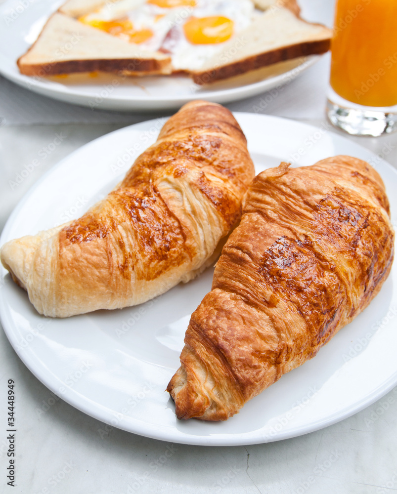 fresh croissant