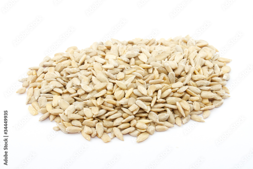 Sunflower seeds isolated