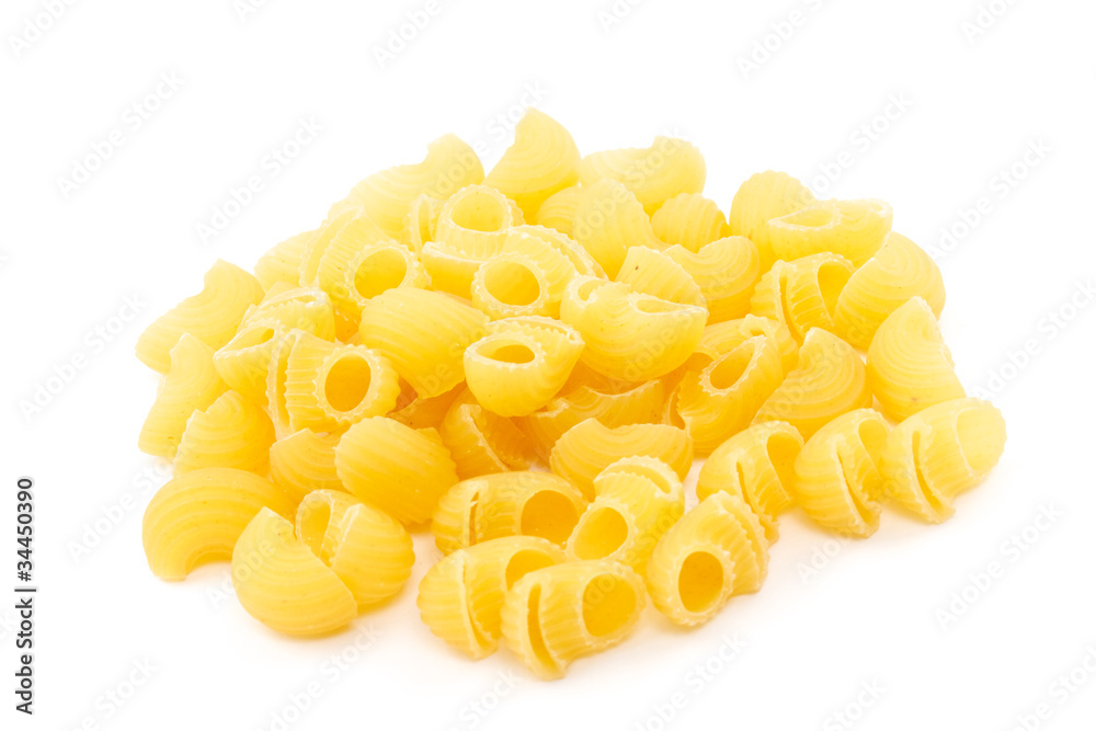 Group of pasta pieces Group of pasta pieces