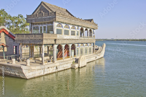 The Marble Boat of Purity and Ease, Summer Palace, Beijing, Chin