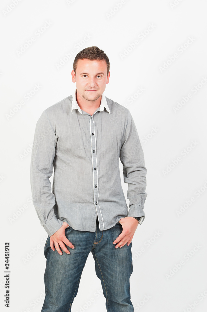 Portrait of happy smiling young businessman, Portrait of happy smiling young businessman,