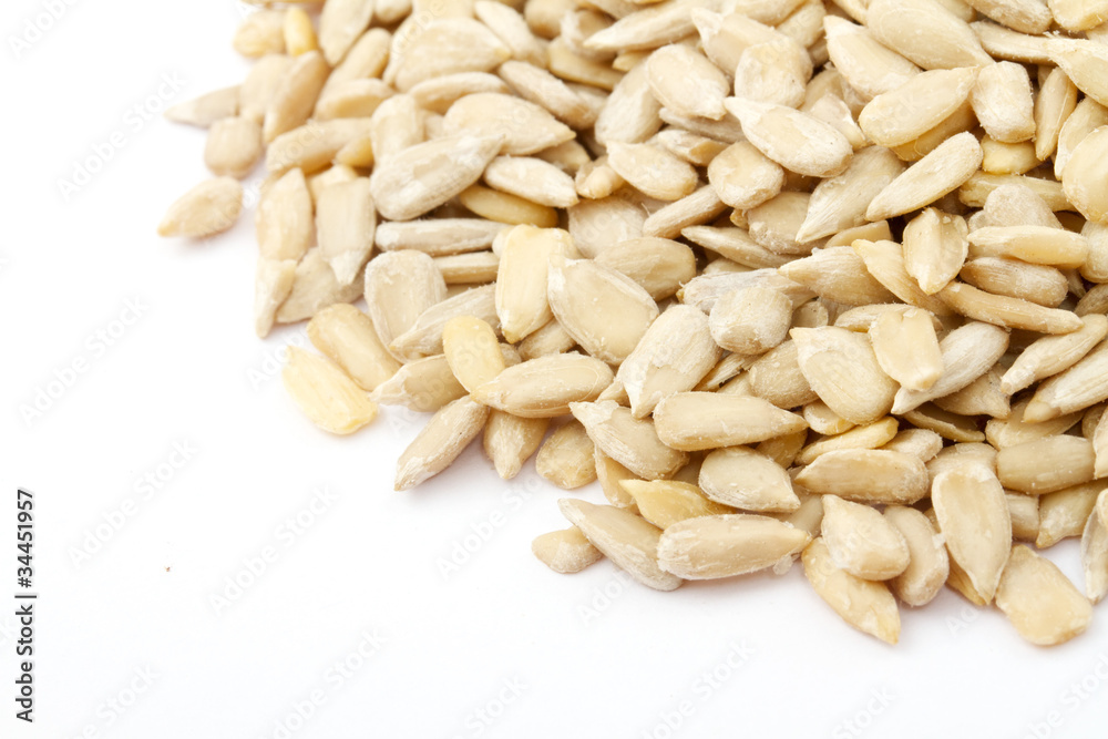 Sunflower seeds isolated