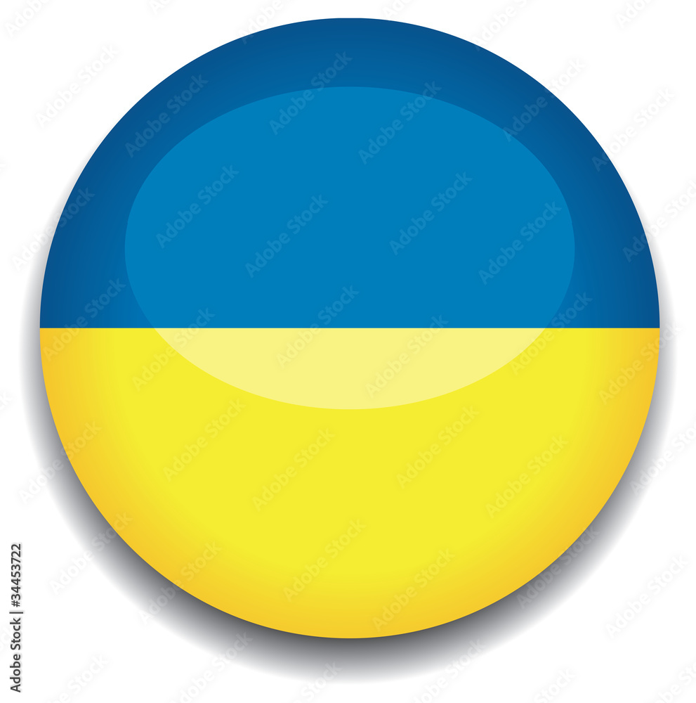 ukraine flag in a button ukraine flag in a button