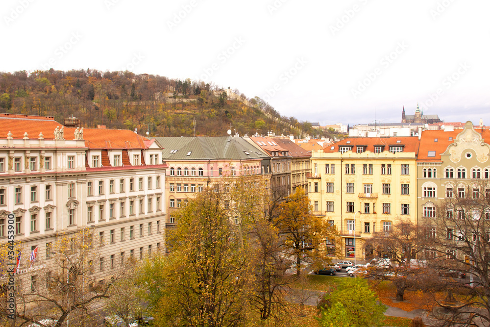 Old Prague city view