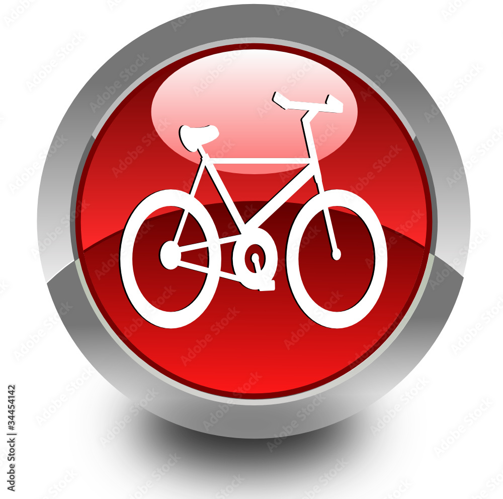 Bycicle glossy icon Bycicle glossy icon