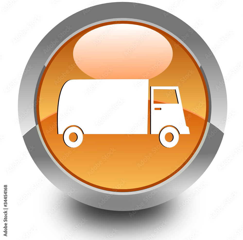 Truck glossy icon Truck glossy icon