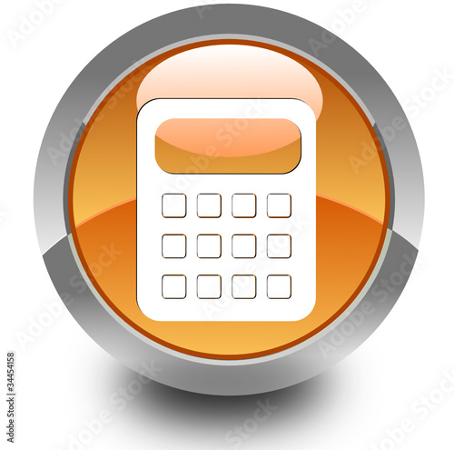 Calculator glossy icon