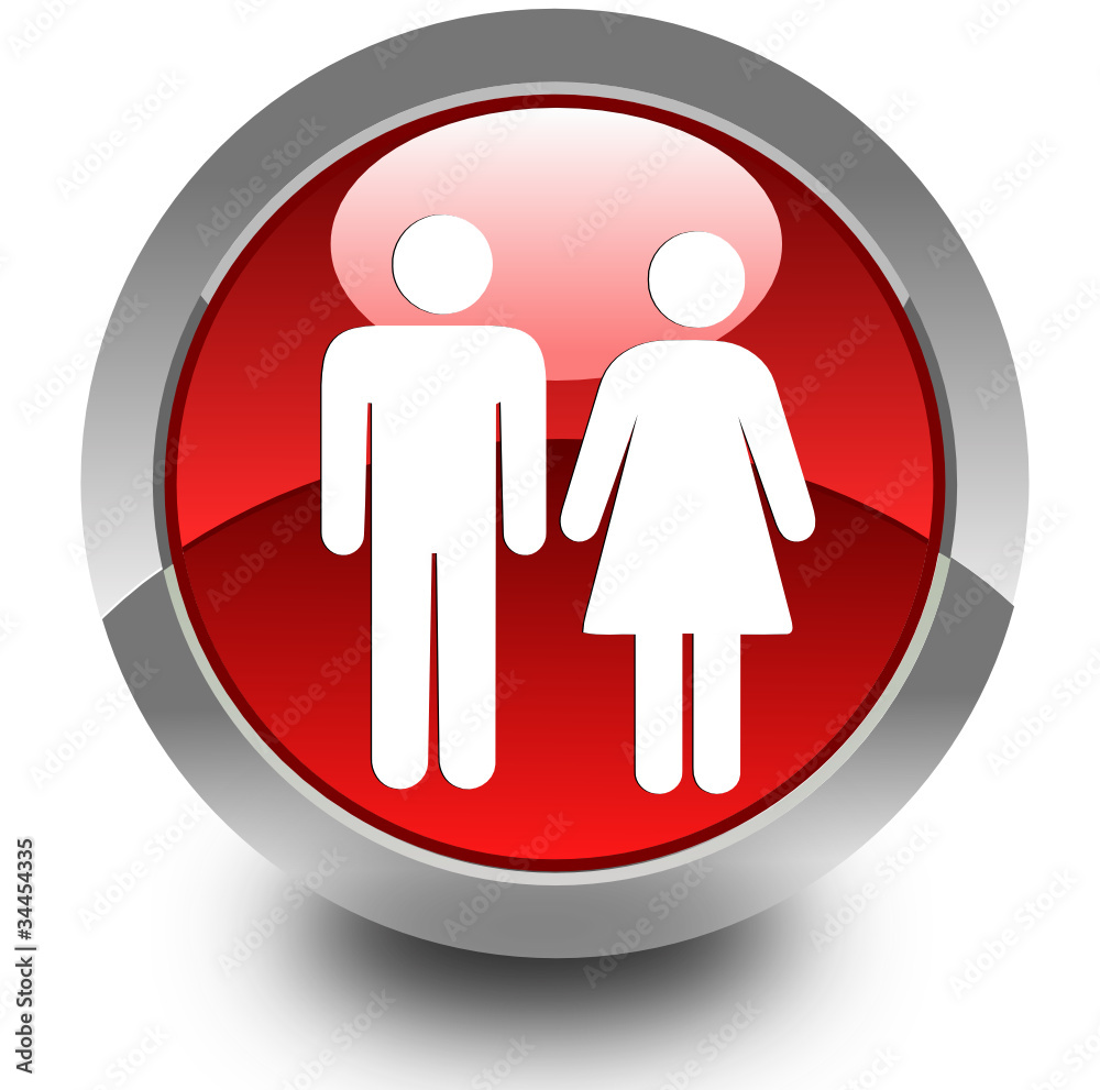 Couple glossy icon Couple glossy icon