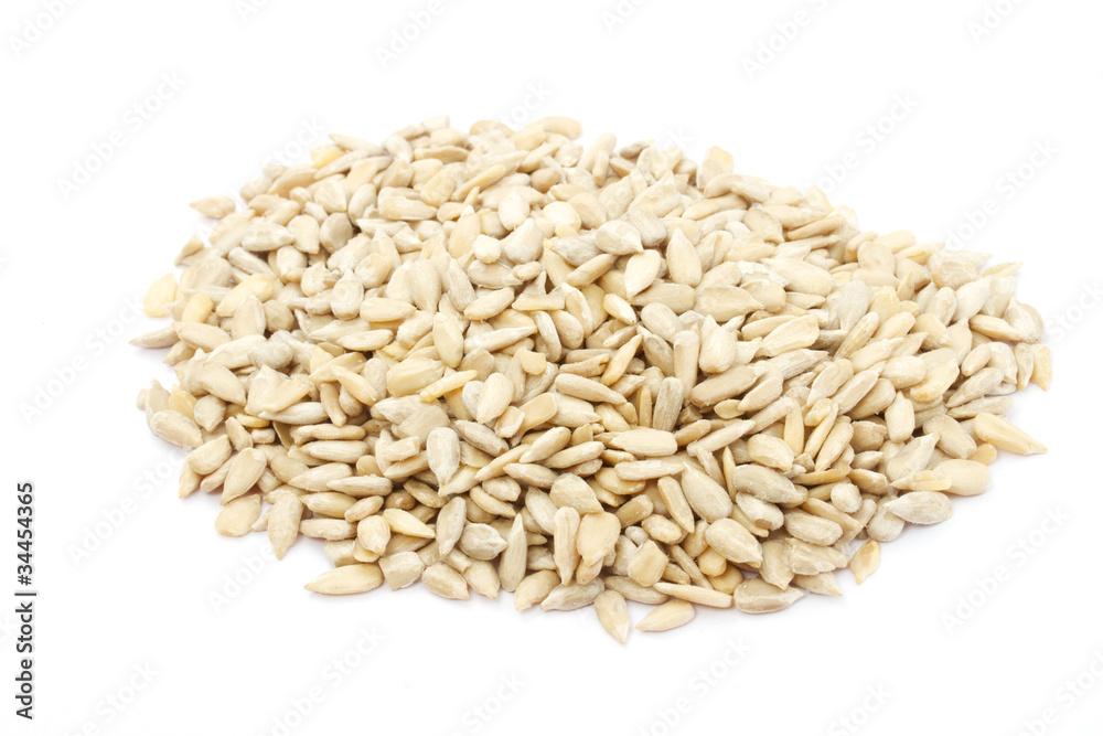 Sunflower seeds isolated