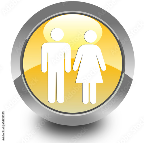 Couple glossy icon